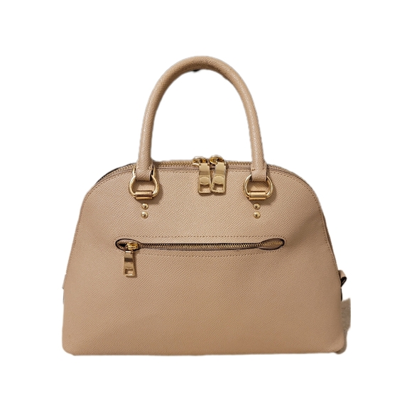 Coach Crossgrain Leather Katy Satchel 2553 With Matching Wallet EUC (Mauve) - Picture 2 of 16